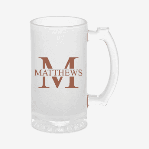 Custom groomsmen beer mug canada