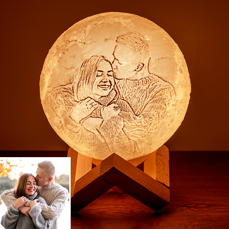 Custom Photo 3D Moon Lamp