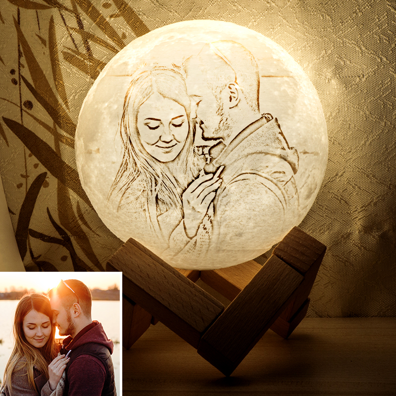 Custom Moon Lamp - 10cm, 2 Colors