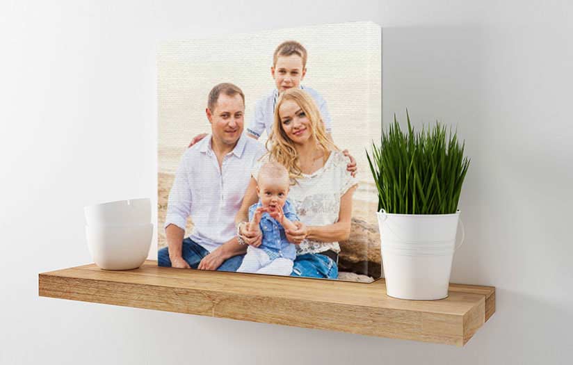 Family photo printed on gallery wrapped canvas by canvaschamp