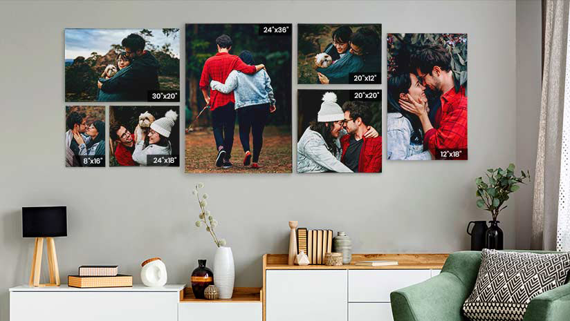Different sizes of Custom Canvas Prints Canada CanvasChamp