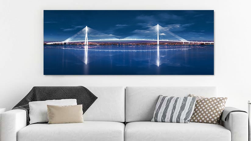 Mrs Macquaries Point of Sydney Photo Printed on Panoramic Canvas Print Canada CanvasChamp