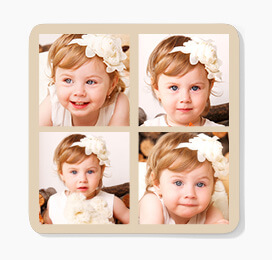 Four photo - photo coasters