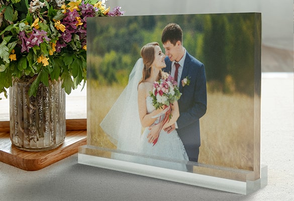 Let the Photo Make a Statement with an Acrylic Block Stand Let the Photo Make a Statement with an Acrylic Block Stand