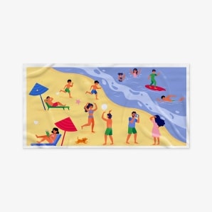 Personalized Beach Towels with Characters