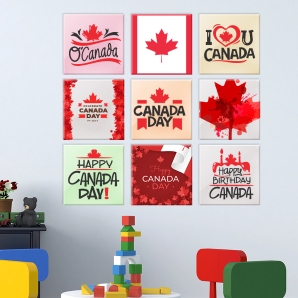 Photot Wall Tiles Canada Flag