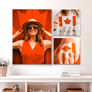 Canvas Wall Display Canada Flag