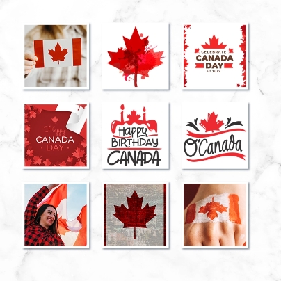 Instagram Photo Prints Canada Flag