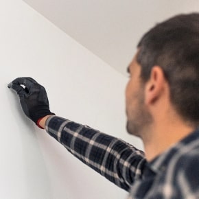 Insert Screws into the Marked Area to Hang Canvas