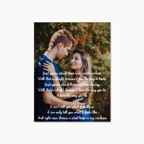 Lyrics on Canvas