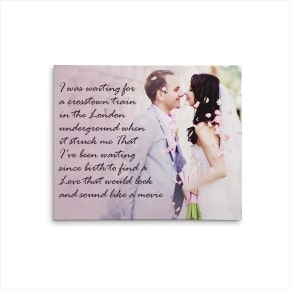 Print Lyrics on Canvas