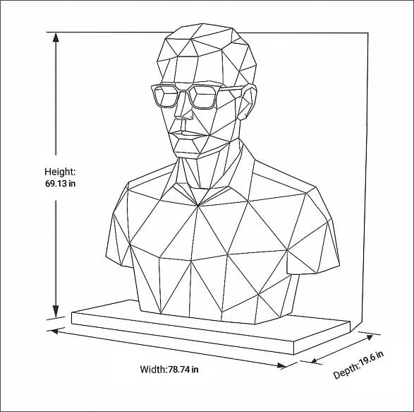 Available Personalized Statue’s Sizes