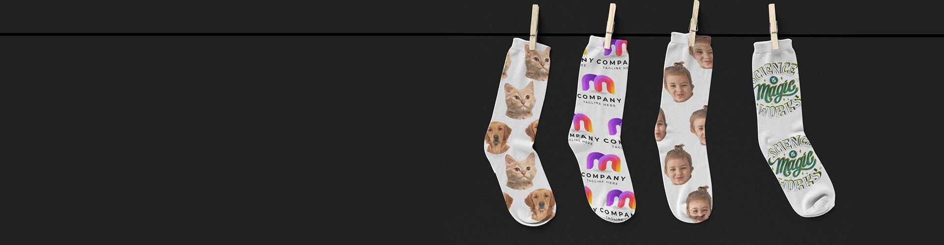 Custom Socks with Photos Online CA | CanvasChamp