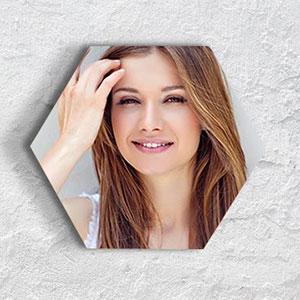 Photo on Hexagon Canvas With Original Effects Canada CanvasChamp