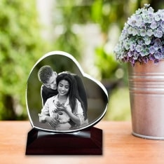 Personalised Round 3D Crystal Cube for Mothers Day Sale Canada