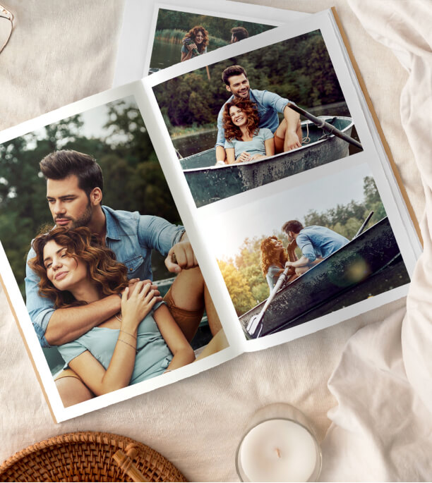 Large Mother son photos printed on custom photo book