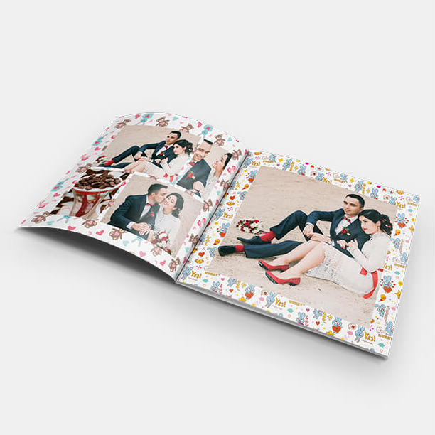 Large pre-wedding photoshoot custom photo book