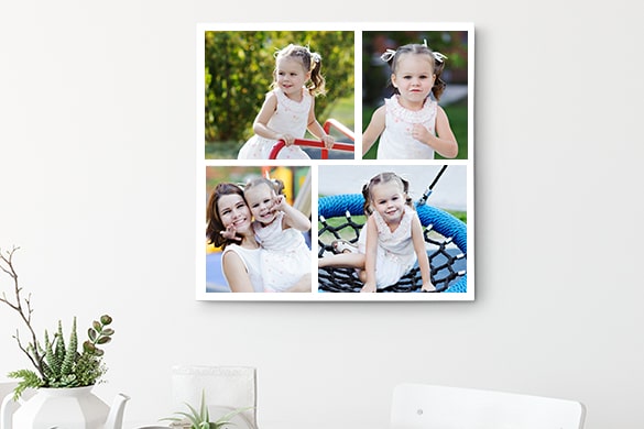 Mother Daughter Photo on Custom Collage Canvas Canada