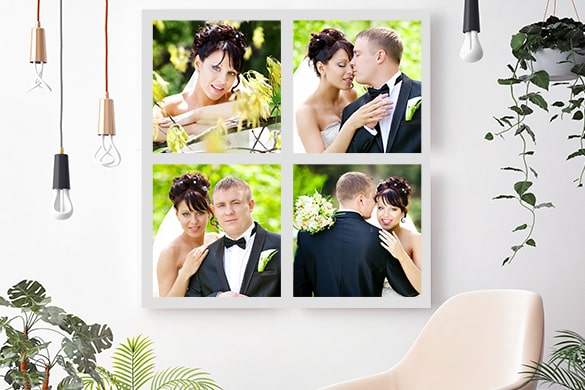 Wedding Photo on Custom Collage Canvas Prints Canada