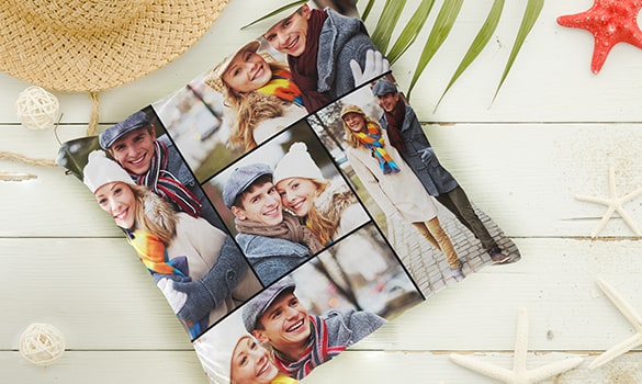 Photo Collage on Pillow Case Covers Photo Collage on Pillow Case Covers