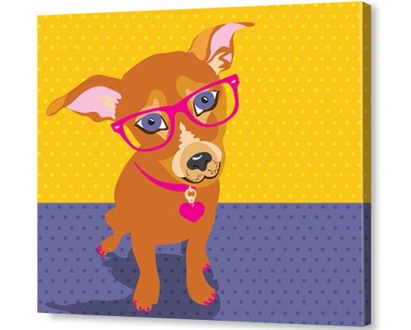 Glo Portrait Style Pet Pop Art on Canvas Print Canada CanvasChamp Glo Portrait Style Pet Pop Art on Canvas Print Canada CanvasChamp