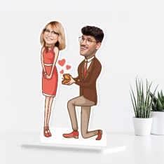 Custom Caricature Photo Stand for Valentines Day Sale Canada