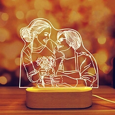 Custom Photo 3D Lamp for Valentines Day Sale Canada