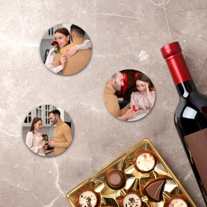 Custom Photo Coasters for Valentines Day Sale Canada