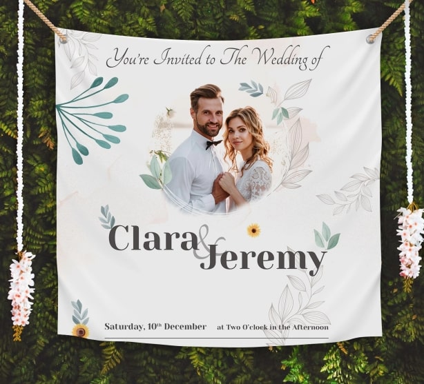 Wedding Canvas Banner
