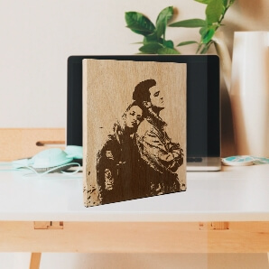 Engraved Photo on Wood for International Womens Day Sale Canada